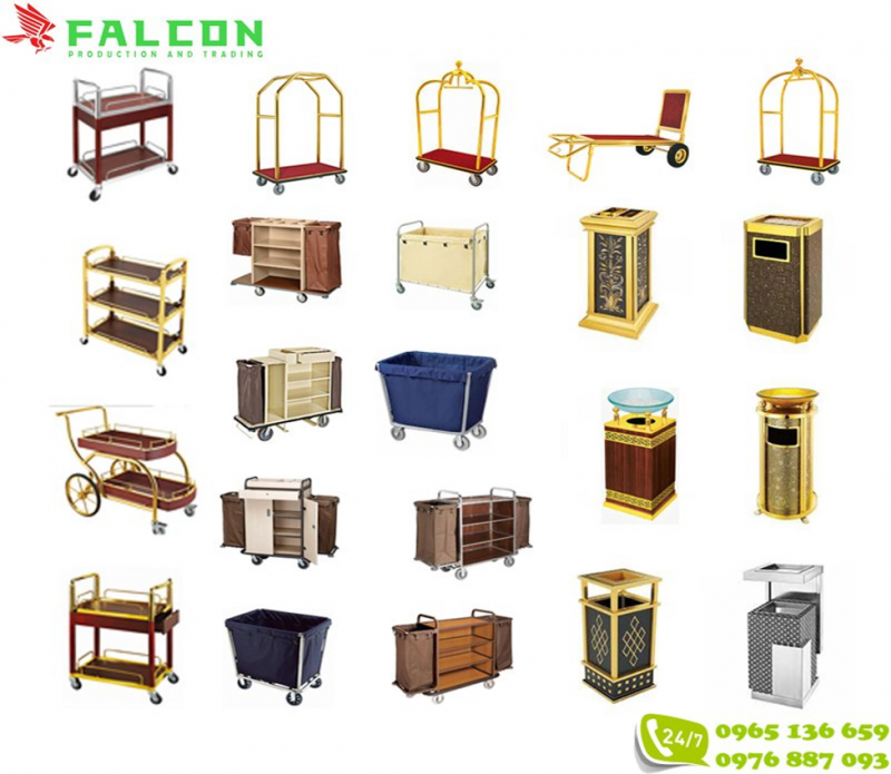 Một số sản phẩm thiết bị đồ dùng khách sạn khác của Falcon 
