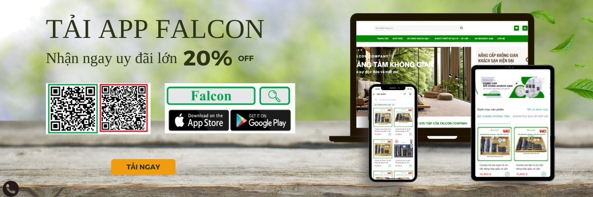 Ra mắt app thương hiệu thiết bị đồ dùng khách sạn Falcon