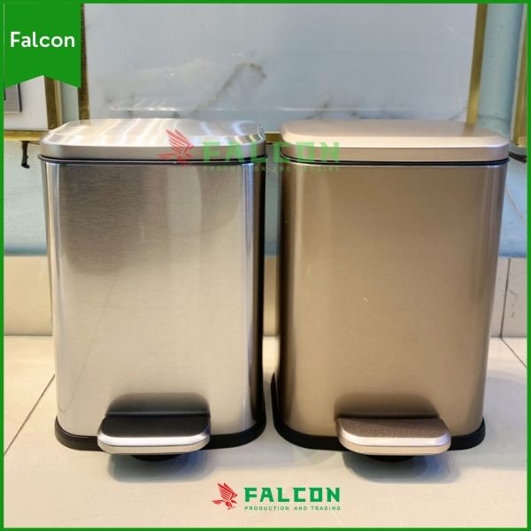 Hình ảnh thực tế thùng rác đạp chân chất lượng Falcon cung cấp